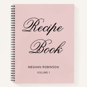 Carnet de recette Blush de livre de cuisine person