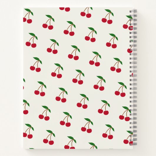 Carnet de recette cerise (Dos)