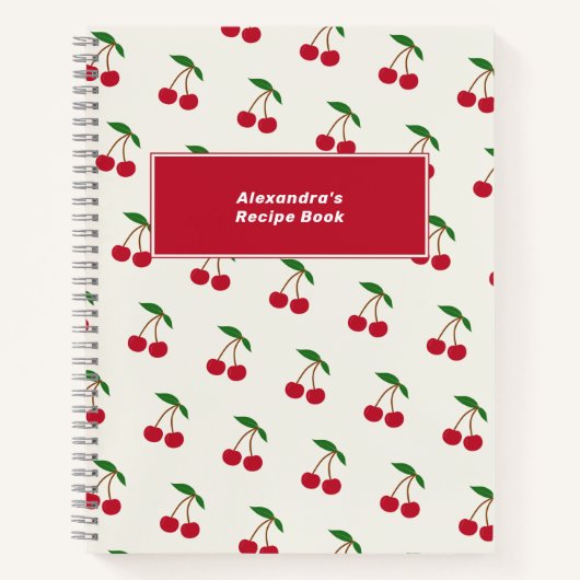 Carnet de recette cerise (Devant)