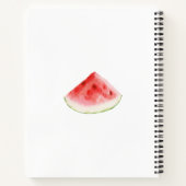 Carnet de recette d'aquarelle de fruits et de fleu (Dos)