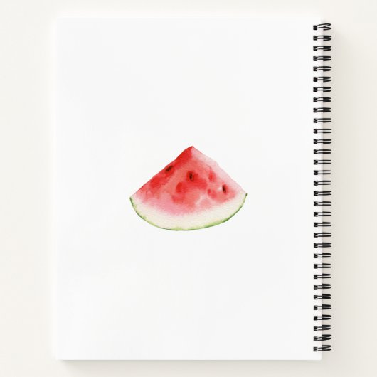 Carnet de recette d'aquarelle de fruits et de fleu (Dos)
