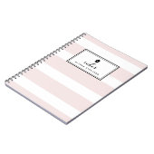 Carnet de recette de cuisson personnalisable Blush (Côté gauche)