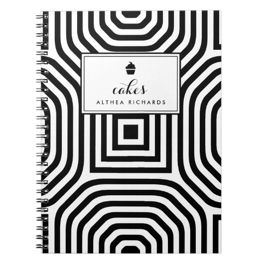 Carnet de recette de Motif géométrique personnalis (Devant)