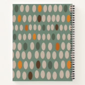 Carnet de recette de Motif Turquoise rétro (Dos)