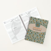Carnet de recette de Motif Turquoise rétro (Intérieur)