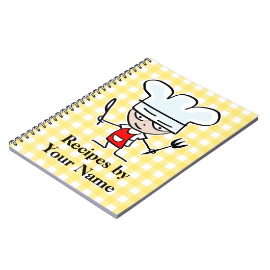 Carnet de recette de nom personnalisé | chef de ba (Côté gauche)