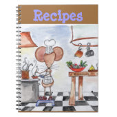 Carnet de recette de souris de cuisine (Devant)
