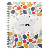 Carnet de recette mignonne tiré à la main (Devant)