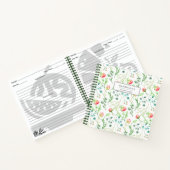 Carnet de recette personnalisé de fleurs délicates (Intérieur)