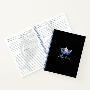 Carnet de recette personnalisée Miss America Blue 