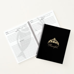Carnet de recette personnalisée Miss America Gold
