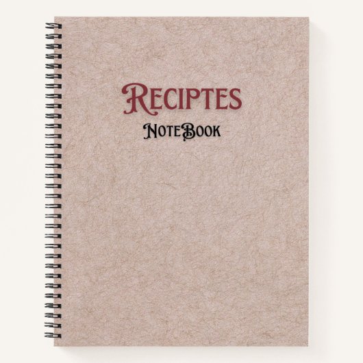 Carnet de recette pour GoodNotes (Devant)