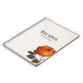 Carnet de recette Rose vintage (Côté gauche)