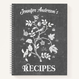 Carnet de recettes Art Nouveau Chalkboard
