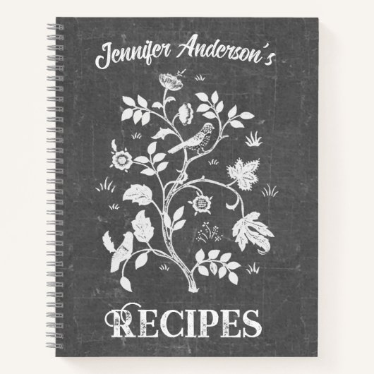 Carnet de recettes Art Nouveau Chalkboard (Devant)