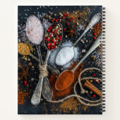 Carnet de recettes avec séchage et cuillères (Dos)