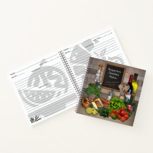 Carnet de recettes avec votre nom dessus