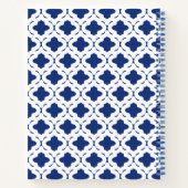 Carnet de recettes Bleu Classique (Dos)