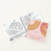 Carnet de recettes de beignets mélangés sucré rose (Intérieur)