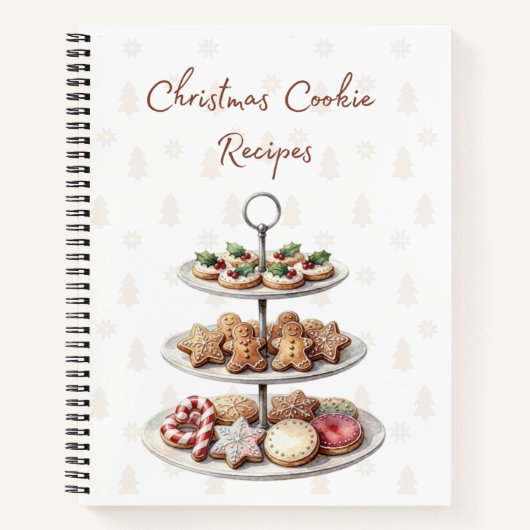 Carnet de recettes de biscuits de Noël (Devant)