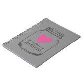 Carnet de recettes de bocal vintage chic Country (Côté gauche)