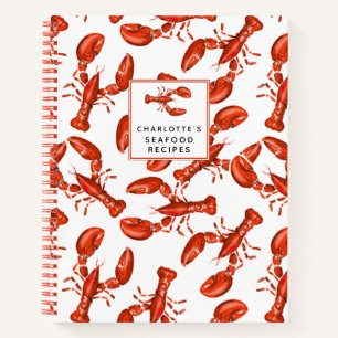 Carnet de recettes de fruits de mer personnalisés