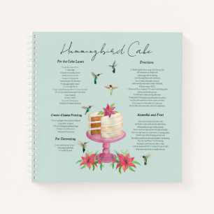 Carnet de recettes de gâteau aux colibris