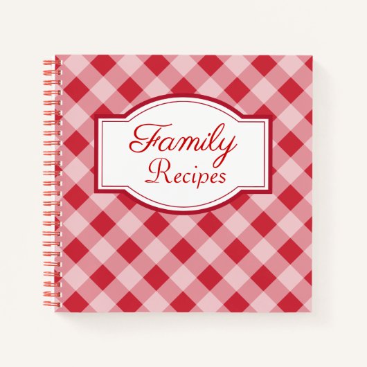 Carnet de recettes de la famille rétro (Devant)