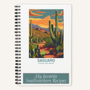 Carnet de recettes de la vue panoramique rétro de