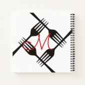 carnet de recettes de livre de cuisine personnel f (Dos)