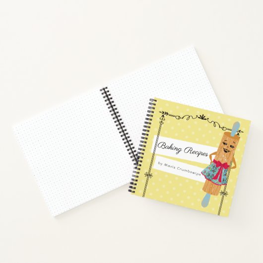 Carnet de recettes de livre de cuisine pour femme  (Intérieur)