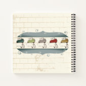 Carnet de recettes de livre de recettes de briques (Dos)