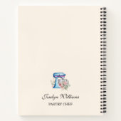 Carnet de recettes de mélange de socle turquoise d (Dos)