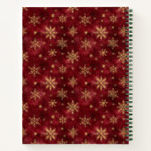 Carnet de recettes de Noël aquarelle personnalisée (Dos)