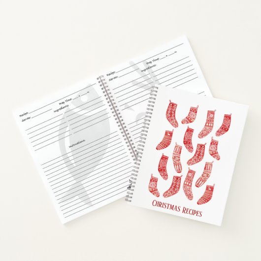 Carnet de recettes de Noël nordique sur mesure (Intérieur)