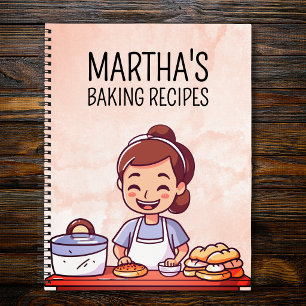 Carnet de recettes de pâtisserie personnalisé Rece