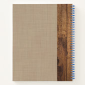 Carnet de recettes de tournesol d'automne rustique (Dos)