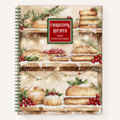 Carnet de recettes de vacances Watercolor unique (Devant)