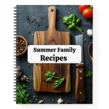 Carnet de recettes d'été personnalisé