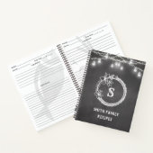 Carnet de Recettes Mariage Noir et Blanc (Intérieur)