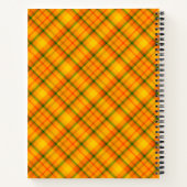 Carnet de recettes modifiables à carreaux rétro or (Dos)