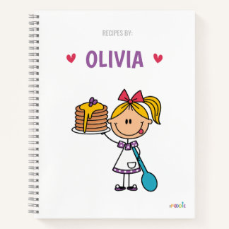 carnet de recettes personnalisé pour enfants
