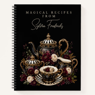 Carnet de recettes personnalisé - Service à thé go