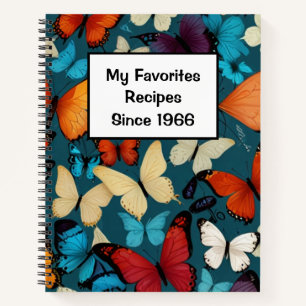 Carnet de recettes personnalisé vintage moderne