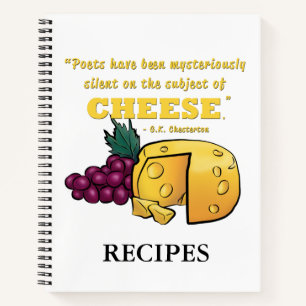 carnet de recettes "Poésie et fromage"