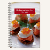 Carnet de recettes - Recettes d'apéritifs de Noël (Recto)