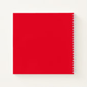 Carnet de recettes Red Homemade moderne avec recet (Dos)