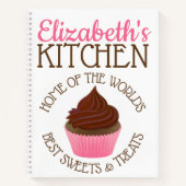 Carnet de recettes sucrées personnalisé du monde (Devant)