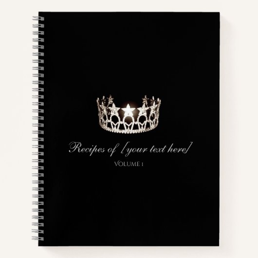 Carnet de recettes sur mesure de la Couronne argen (Devant)