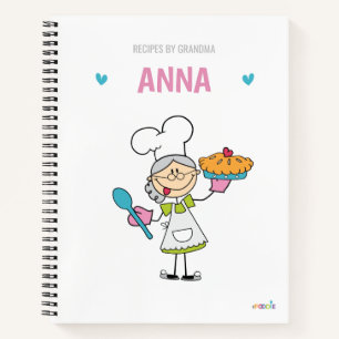 Carnet de recettes vierges personnalisées pour gra